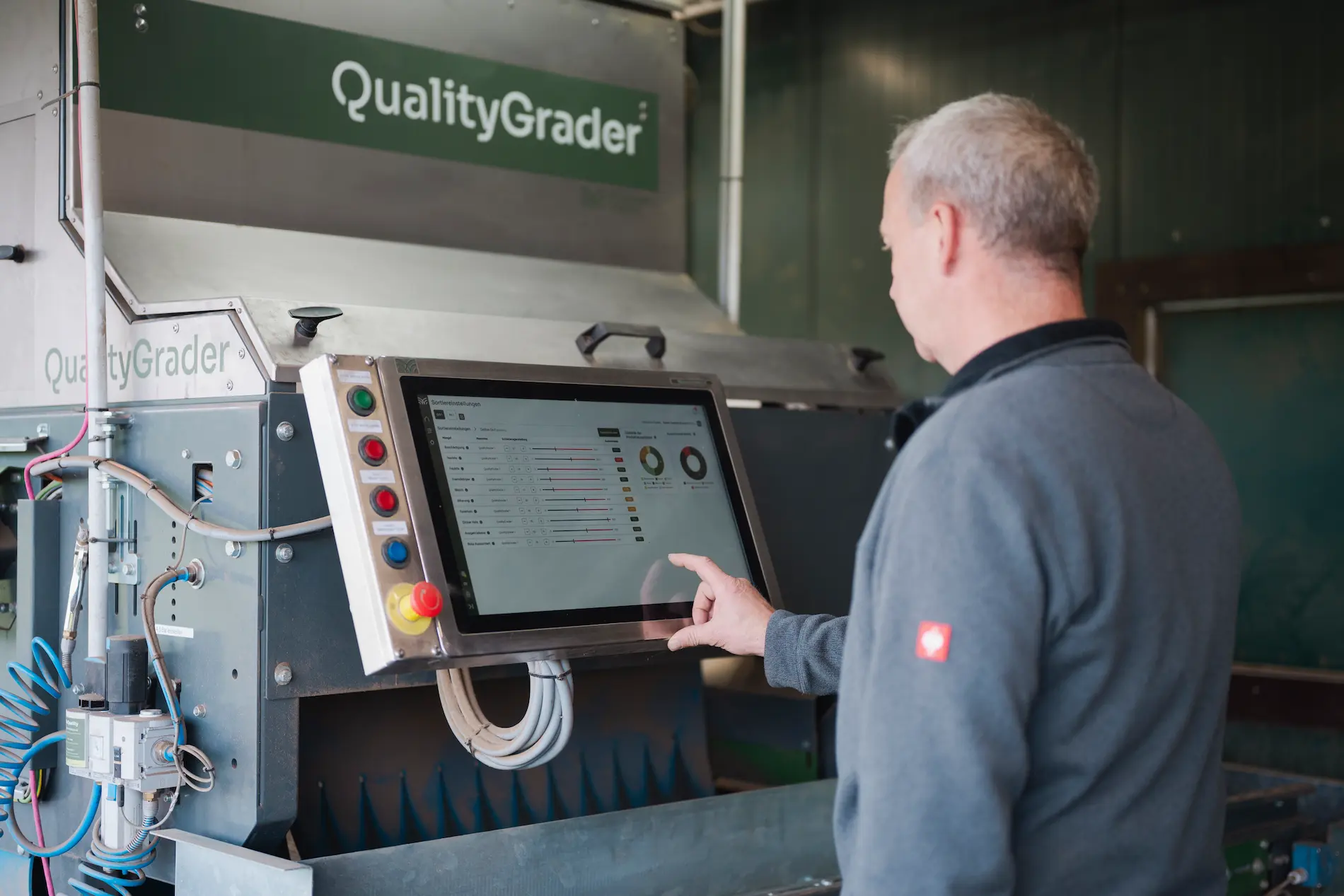 QualityGrader optische sorteermachine voor aardappelen en uien